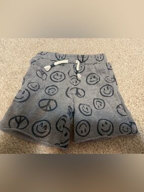 Garanimals Gray Smiley & Peace Sign Jersey Shorts